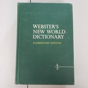 Websters New World Dictionary Elementary Edition 1966 Green Hardcover Macmillan